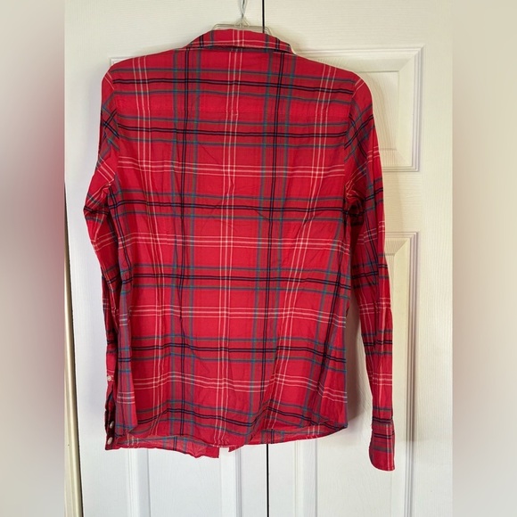 J. Crew Factory  Small Shirt Classic Button-Down Perfect Fit Multi-Color Plaid - Picture 2 of 8